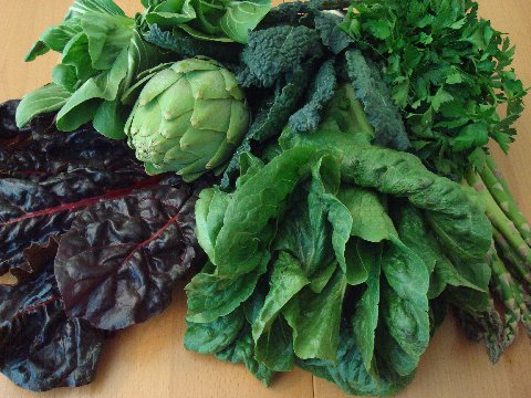 Resultado de imagen para verduras de hojas verdes oscuras